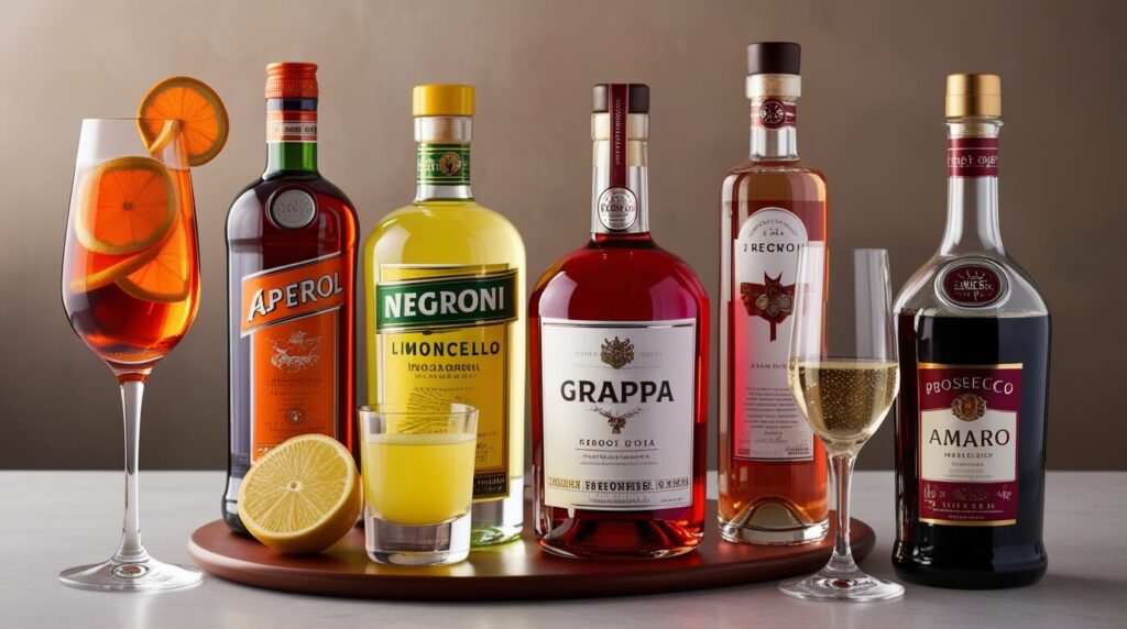 Popular Italian Alcoholic drinks 