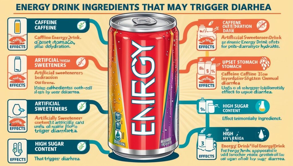 Energy Drink Ingredients That May Trigger Diarrhea